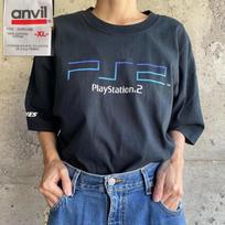 PlayStation 2 PS2 Promo T-Shirt XL Anvil Sony Retro Gaming Graphic Tee S
