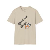 Good Old Days T-Shirt - Retro Floppy Disk Design/ Unisex Softstyle T-Shirt L