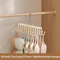 Space-Saving Multipurpose Hanger – Keeps Bras Tank Tops Scarves And Underwear one size smėlis