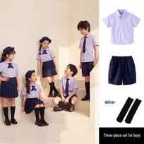 Kindergarten and Sixth Grade Graduation Uniform: Thai Style Summer School Performance Outfit. 130cm
