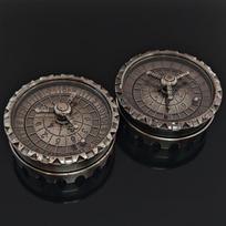 Cross Border 3-in-1 DND Dice Set Black Metal D20 Rotary for Darts with Gift Box juoda