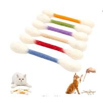 Catnip Cat Teaser Bite Resistant Molar Cat Toy Interactive Play Accessory For All Cats 6pcs Random color įvairiaspalvis