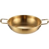 20cm Stainless Steel Noodle Pot Single Person Hot Pot with Dual Handles Suitable for Small Stove Cooking and Boiling One Size auksas