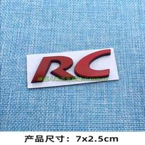 CC RC beta version English car sticker rear trunk decorative sticker, fender side sticker body metal modification sticker