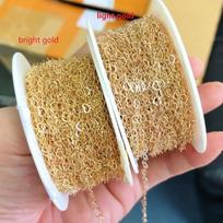Tikras 14k paauksuotas širdies formos nuolatinis papuošalų grandinėlės moterims Grandinėlė PASIDARYK pats papuošalo apyrankės karoliai gamybai 14K Gold Filled&2.8mm beige