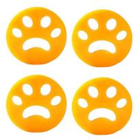 Pet hair brush,Reusable pet hair remover,lint catcher,for Washing Machine,clothes- 4pcs orange