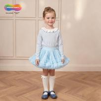Girls' Fluffy Tutu Skirt - Princess Style Mesh Skirt for Babies and Kids 130 cm