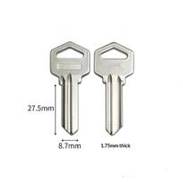 E118 Stainless Steel Blank Key 2 Pcs Rust Proof Precise Size Durable for Home DIY Key Copying  Repair Work A6