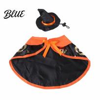 Pumpkin Pet Costume 1 Set Halloween Costume Cat Wizard Hat And Cape S 1 Set