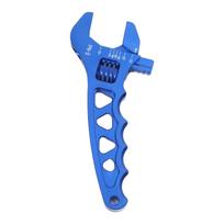 Ergonomic Grip Adjustable Wrench Toolbox Essential Portable Hand Tool 175mm 6.89in Hose Fitting Applications Lightweight Tool mėlyna