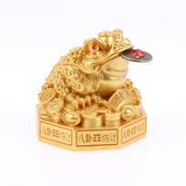 Prosperity Money Frog Statue Feng Shui Three Legged Toad Wealth Lucky Ornament for Office Home Desk auksas