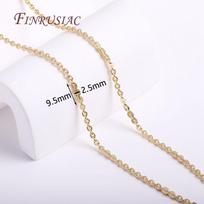 Supplies For Jewelry Multi-types 14K Gold Plated Metal Chain Roll For Jewelry Making,Handmade DIY  Necklace Cable Chain Spool 1 Meter