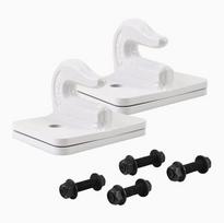 2PCS Tractor Bucket Grab Hook Bolt On Grab hook 3/8  Tow Hook Mount with Backer Plate for Tractor Bucket RV UTV Truck