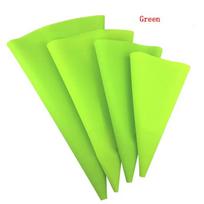 4Pcs/Set Silicone Pastry Bag Tips Kitchen DIY Cake Icing Piping Cream Cake Decorating Tools Reusable Pastry Bags Set