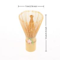 Japanese Ceremony Bamboo Chasen Matcha Green Tea Powder Whisk Tea Brush Kitchen Accessories Tea Tool With Cherry Blossom Pendant