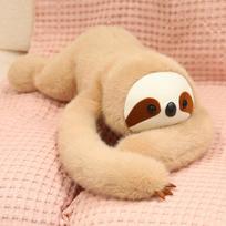 Hot Lying-on-back Plush Toy lLon Elephant Raccoon Hippos Pig Panda Sloth Animals Soft Baby Comforting Figurine Dolls Gifts Decor about 50cm