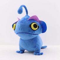 25CM Cartoon Anime Game Sea Monster Hunter Blue Lanternfish Plush Toy Cute Blue Salamander Doll a Birthday and Christmas Gift 25cm
