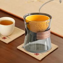 Teapot,Rotating Multipurpose Teacup,Innovative Creative 210ml Heat Borosilicate