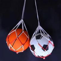Futbolo tinklo krepšys, nailonas, paryškintas, vieno kamuolio laikymo, nešiojamas, lauko sporto įranga, futbolas, krepšinis, tinklinis