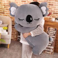 Naujas Atvykimas Didelio Dydžio Koala Meškinas Miego Pagalvė Minkštas Pliušinis Žaislas Koala Meškinas Pliušinis Žaislas Dovana Nauja Gimtadienio Dovana 35cm pilka spalva