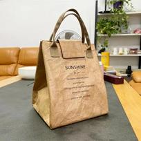 Insulation Bags Leakproof Fibre Paper Lunch Box Portable Insulated Bento Bags Thermal Cooler Insulated Kraft Bag Oil Water Proof ruda