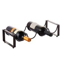 Practical-Wine Bottle Rack Free Standing Wrought Iron 4-Bottle Stackable Design For Holiday Gift Storage Holders For Birthday An ruda