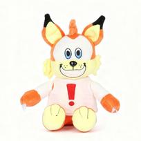 25cm Kawaii Fox Plush Toys Exquisite Furniture Decorative Items Multi-functional Pillow Lullaby Animal Dolls Gifts For Children oranžinė