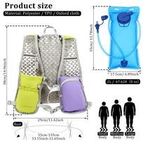 Ultralight Breathable Hydration Vest Reflective Safety Running Vest for Men Women Adjustable Cycling Hiking Marathon Backpack