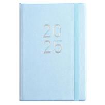 A5 Sketchbook 2026 Planner Notebooks 312 Pages Leather Surface Business Note Book with Strap 5 Colors Diary Writing Pads mėlyna