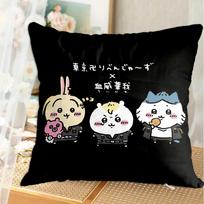 Kawaii C-Chiikawas Sleeping Pillowcase Decorative Pillowcases New Christmas Decoration Ornamental Pillow Home Decorations Peach skin 18*18(CM)-1Pcs