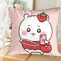 Christmas Pillowcase Decorative Kawaii C-Chiikawa Sofa Covers Home Decorations High Quality Luxury Cushion Cover 45X45 Cushions Peach skin 18*18(CM)-1Pcs