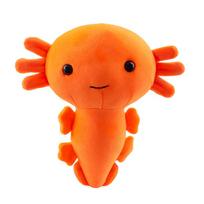 1pc 45/80cm Cute Salamander Plush Toy Six Horn Dinosaur Stuffed Aniamls Plushie Pulpos Plush Soft Pillow Baby Toy Kids Xmas Gift about 18cm oranžinė