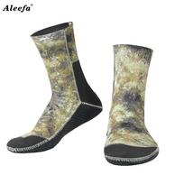 Diving Socks 3mm Neoprene Diving Socks Camouflage Beach Swimming Keep Warm for Scuba Diving S Euro37-38 US6-6.5