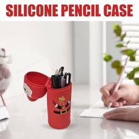Silicone Standing Pencil Case Santa Christmas Storage Bag Aesthetic Pen Pouch for School Classroom Home Student Teacher Gift China Mainland