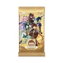 Official  Genshin Impact Genius Invokation TCG Wave 2 Booster Pack Battle Card Gold Foil Laser Zhongli Venti Game Genuine in stock