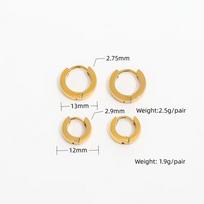 Fenny Statement Mini Simple Basic Hoop Earring Trend for Women No Fade Stainless Steel Ladies Jewelry OD13 auksas