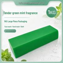 New Launch: Natural Mint Handmade Soap - Essential Oil, Mite & Oil Control for Face & Body, Cold Processed & Refreshing 1000G