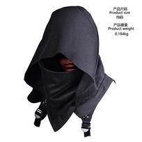 Cyberpunk Cloak Outfit For Gaming Roleplay Unisex Polyester Material For Ages 18-24 juoda
