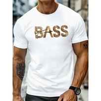 Guitar BASS on Dark Background Men's Casual Grew Neck Short Sleeve T-Shirt for Summer, PLUS SIZE S balta