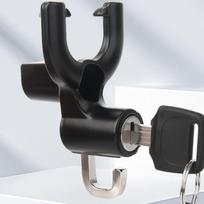 2 In 1 Motorcycle Helmet Lock Security Waterproof Helmet Anti-theft Safety Lock Universal Handlebar Storage Motorcycle Hanger juoda