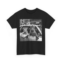 Gangster Cats Street Unisex T-Shirt, Cat Meme Women Men Funny T-Shirt XL