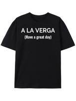 A La Verga Black T-shirt-5389 Funny Men039;s Short Sleeve Graphic T-shirt Collectio Unisex T-Shirt M