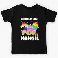Pop It Nannie Of The Girl Unicorn Ice Tank Top Kids T-Shirt 140