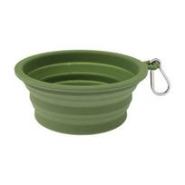 Pet Bowl for Dogs Cats Travel Camping žalia