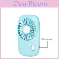 Portable Handheld Air Conditioner Mini USB Rechargeable Summer Comfort Elegant White mėlyna