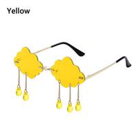 Funny Cloud Shaped Clouds Tassel Sunglasses Steampunk Sunglasses Rimless Sunglasses Disco Glasses