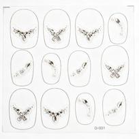 Redanco Luxury Nail Art Mosaic Zirconia Bow Rhinestone Decorations D-001