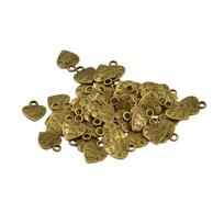 50 vienetų, pagamintų iš meilės širdies pakabukų, skirtų papuošalams pasidaryk pats gaminti 12 x 10mm