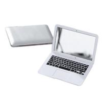Portable Mini Make Up Mirror Pocket Laptop Computer Glass Women Girls Creative Home Decorative Folding Mirrors Tool Kits balta