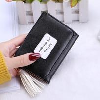 Mini korėjietiška versija miela daugiafunkcinė piniginė moterims juoda